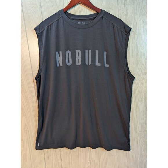 NOBULL Sleeveless Tank Top Black Training Shirt Athletic Gym Mens XXL 2XL - Picture 1 of 6